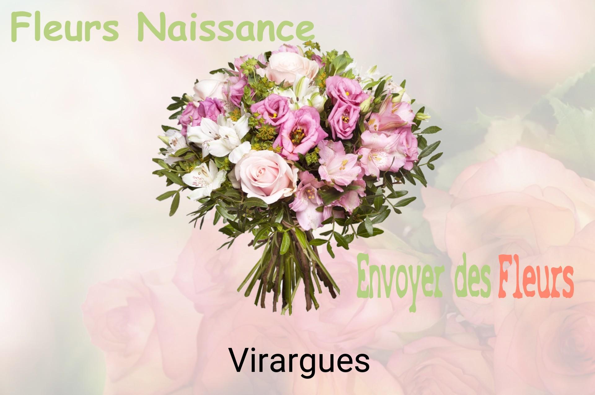 Bouquet de fleurs de naissance livré à Virargues